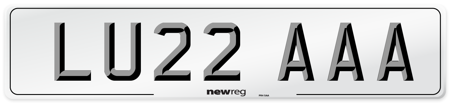 LU22 AAA Number Plate from New Reg